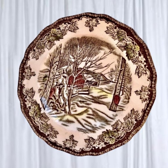 Johnson Bros Friendly Village Bread + Butter Dessert Plate Sugar Maple 6” - Picture 8 of 9